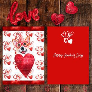 Cartes Pour Fêtes Annuelles Cadeau de la Saint-Valentin pour amateur de chien