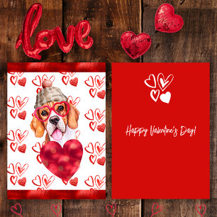 Cartes Pour Fêtes Annuelles Cadeau de la Saint-Valentin pour amateur de chien 