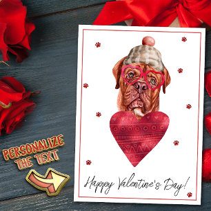 Cartes Pour Fêtes Annuelles Cadeau de la Saint-Valentin pour amateur de Dogue 