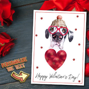 Cartes Pour Fêtes Annuelles Cadeau de la Saint-Valentin pour amateur de Dogue