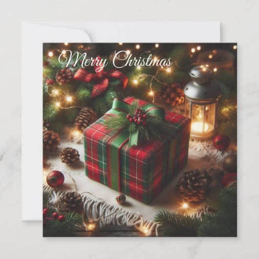 Cartes Pour Fêtes Annuelles Cadeau de Noël (Devant)