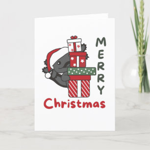Cartes Pour Fêtes Annuelles Cadeau de Noël Axolotl Animaux d'hiver Axolotl