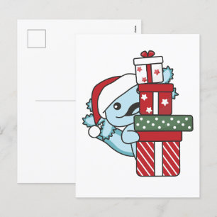 Cartes Pour Fêtes Annuelles Cadeau de Noël Axolotl Animaux d'hiver Axolotl Hol