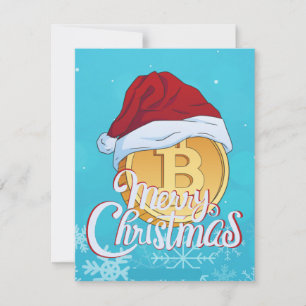 Cartes Pour Fêtes Annuelles Cadeau de Noël Bitcoin pour Day Traders