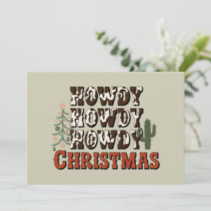 Cartes Pour Fêtes Annuelles Cadeau de Noël de fête de famille de Noël Howdy Ho