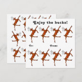 Cartes Pour Fêtes Annuelles Cadeau de Noël en espèces (Devant / Derrière)