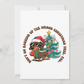 Cartes Pour Fêtes Annuelles Cadeau de Noël Ne Partez pas aboyer