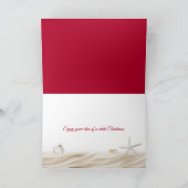 Cartes Pour Fêtes Annuelles Cadeau de Noël Ocean Seashore (Intérieur)
