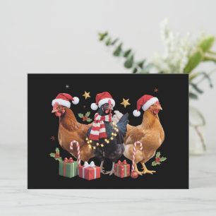 Cartes Pour Fêtes Annuelles Cadeau de Noël pour amateur de poulets Ferme de va