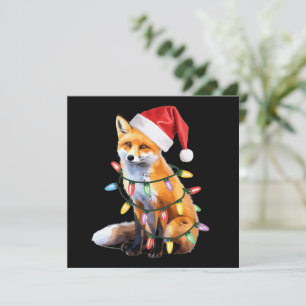 Cartes Pour Fêtes Annuelles Cadeau de Noël pour amoureux du renard de Noël Fox