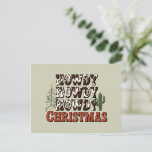 Cartes Pour Fêtes Annuelles Cadeau de Noël pour la fête de famille Xmas Howdy 
