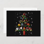 Cartes Pour Fêtes Annuelles Cadeau de sapeur-pompier | Joyeux Noël Sapeur-Pomp (Devant / Derrière)