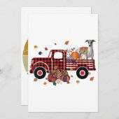 Cartes Pour Fêtes Annuelles Cadeau de Thanksgiving Halloween camion citrouille (Devant / Derrière)