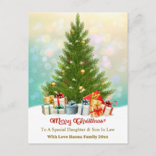 Cartes Pour Fêtes Annuelles Cadeau de vacances élégant pour la famille I Sapin