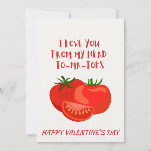 Cartes Pour Fêtes Annuelles Cadeau drôle de jeu de mots sur la tomate pour la