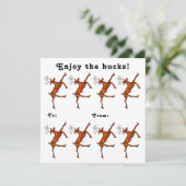 Cartes Pour Fêtes Annuelles Cadeau en espèces de Noël (Debout devant)