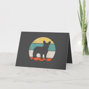 Cartes Pour Fêtes Annuelles Cadeau Frenchie Cadeau vintage bouledogue frança