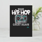 Cartes Pour Fêtes Annuelles Cadeau Hip hop| Rendre le Hip hop plus grand (Debout devant)