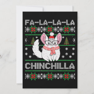 Cartes Pour Fêtes Annuelles Cadeau moche de Noël Chinchilla pour Chinchilla Lo