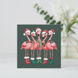 Cartes Pour Fêtes Annuelles Cadeau pour amateur de flamant rose Noël Joyeux Xm