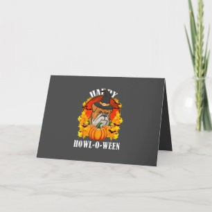 Cartes Pour Fêtes Annuelles Cadeau pour chien Cadeau Halloween Bouledogue po
