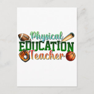 Cartes Pour Fêtes Annuelles Cadeau pour enseignant Professeur d'éducation ph
