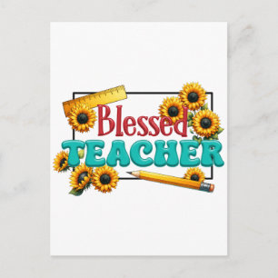 Cartes Pour Fêtes Annuelles Cadeau pour l'enseignant Enseignant béni