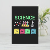 Cartes Pour Fêtes Annuelles Cadeau Prof de Science Définition Prof de Science (Debout devant)