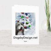 Cartes Pour Fêtes Annuelles Cadeaux barbus de Noël de colley (Dos)