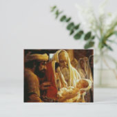 Cartes Pour Fêtes Annuelles Cadeaux de crèches pour Noël (Debout devant)