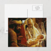 Cartes Pour Fêtes Annuelles Cadeaux de crèches pour Noël (Devant / Derrière)