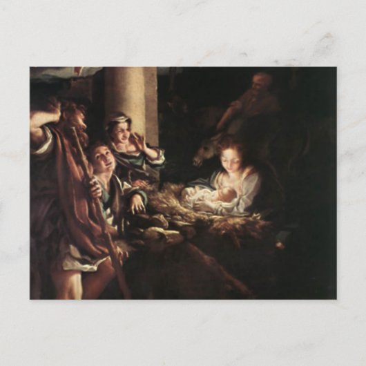 Cartes Pour Fêtes Annuelles Cadeaux de crèches pour Noël (Devant)