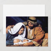 Cartes Pour Fêtes Annuelles Cadeaux de crèches pour Noël (Devant / Derrière)