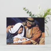 Cartes Pour Fêtes Annuelles Cadeaux de crèches pour Noël (Debout devant)