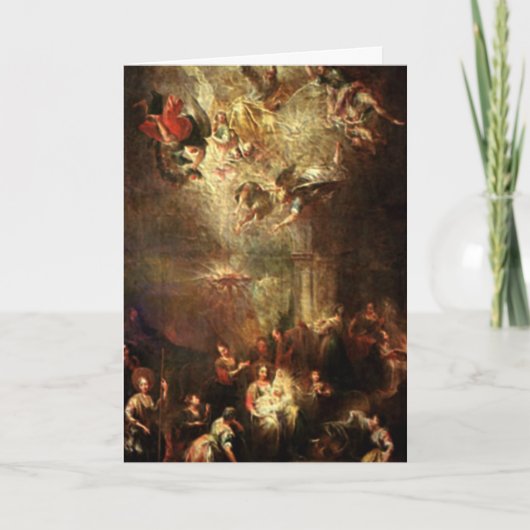 Cartes Pour Fêtes Annuelles Cadeaux de crèches pour Noël (Devant)