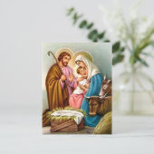 Cartes Pour Fêtes Annuelles Cadeaux de crèches pour Noël (Debout devant)