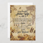 Cartes Pour Fêtes Annuelles Cadeaux de femme infirmière | Lettre À Ma Belle Fe (Devant / Derrière)