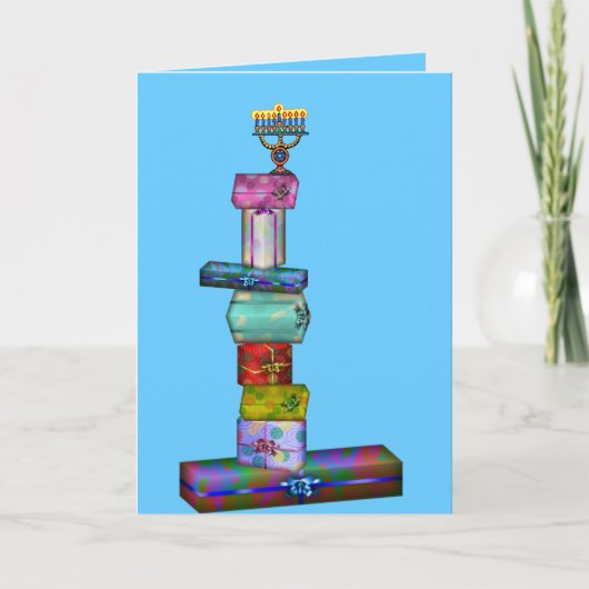 Cartes Pour Fêtes Annuelles Cadeaux de Hanoukka (Devant)