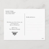 Cartes Pour Fêtes Annuelles Cadeaux de neige Joyeux Noël (Dos)