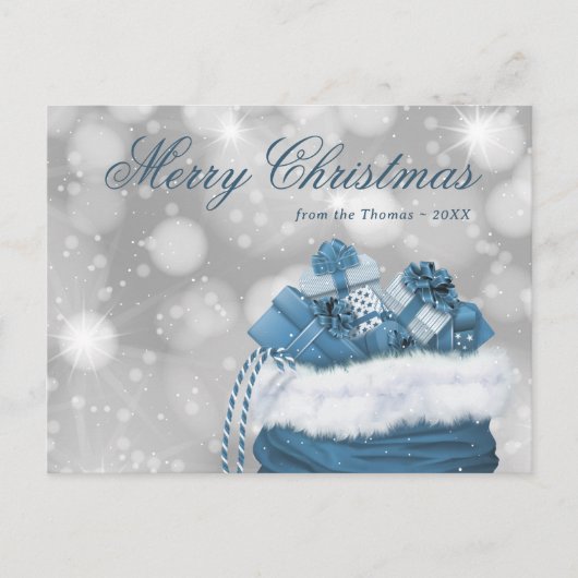 Cartes Pour Fêtes Annuelles Cadeaux de neige Joyeux Noël (Devant)