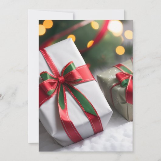 Cartes Pour Fêtes Annuelles Cadeaux de Noël (Devant)