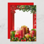 Cartes Pour Fêtes Annuelles cadeaux de Noël (Devant / Derrière)