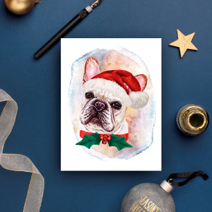 Cartes Pour Fêtes Annuelles Cadeaux de Noël Bouledogue Français pour les amate