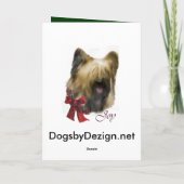 Cartes Pour Fêtes Annuelles Cadeaux de Noël Briard (Dos)