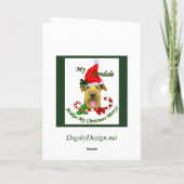 Cartes Pour Fêtes Annuelles Cadeaux de Noël d'Airedale Terrier (Dos)