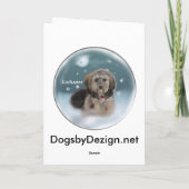 Cartes Pour Fêtes Annuelles Cadeaux de Noël de Cockapoo (Dos)