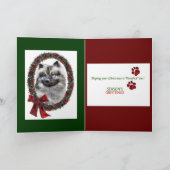 Cartes Pour Fêtes Annuelles Cadeaux de Noël de Keeshond (Intérieur)