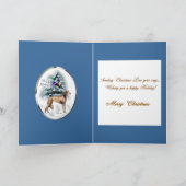 Cartes Pour Fêtes Annuelles Cadeaux de Noël de Saluki (Intérieur)