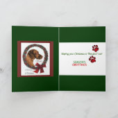 Cartes Pour Fêtes Annuelles Cadeaux de Noël de Vizsla (Intérieur)