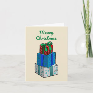 Cartes Pour Fêtes Annuelles Cadeaux de Noël emballés